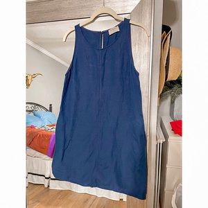 Everly Denim Sleeveless Shift Dress Size Small